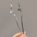 Flyshadow New Chinese Style Hair Sticks Vintage Chopstick Hairpins Women Hair Clip Pin Headwear Wedding Headdress Jewelry Accessories