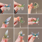 Flyshadow Fashion Angel Inlaid Zircon Brooch Alloy Rhinestone Sequin Corsage for Women Butterfly Dragonfly Bee Brooch Insect Jewelry Gifts