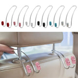 Flyshadow 2 Pack Seat Back Organizers Bling Diamond Universal Car Headrest  Bag Hangers Strong Durable Auto Backseat Storage Hooks