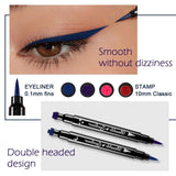 Flyshadow 4pcs Double Head Waterproof Liquid Eyeliner Moon Star Heart Shapes Tattoo Stamp Quick To Dry Eye Liner Pencil Makeup Tool