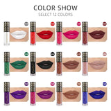 Flyshadow Ryukin Matte Liquid Lipstick Makeup Lip Glaze Moisturizing Waterproof Durable Lip Mud Non-stick Cup Rose Red Lip Gloss Makeup