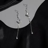 Flyshadow Sweet Cool Wind Love Tassel Star Earrings Women Design Senior Sense of Fashion Personality Earring Party Jewelry Gift