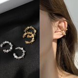 Flyshadow Fashion Ear Cuffs Without Piercing Ear Clip Earrings Non-Piercing Fake Cartilage Earrings For Women Jewelry 2024 Gifts Korea New