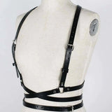 Flyshadow Men Harness Belts BDSM Gay Pu Leather Studded Decor Harness Adjustable Sex Bondage Harness Fetish Clothing Erotic Costume