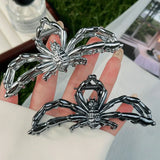 Flyshadow Summer Fashion Metal Style Unique Design Spider Hair Clip for Women in South Korea High-end Feel Grab Clip Large Shark Clip Gift