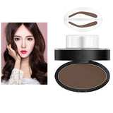 Flyshadow New 3 Seconds Quick Makeup Brow Eyebrow Powder Stamp Waterproof Powder Palette for Perfect Eyebrows Eye Brow Tint Makeup Tools