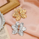 Flyshadow New Trendy Design French Petal Stud Earrings For Women Korean Fashion Earring Birthday Party Jewelry Gifts