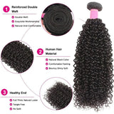 Flyshadow Culry Human Hair Bundles Brazilian 1/3/4 Pieces Kinky Curly Natural Hair Extensions Woman Wet And Wavy Human Hair Bundles