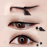 Flyshadow 4pcs Double Head Waterproof Liquid Eyeliner Moon Star Heart Shapes Tattoo Stamp Quick To Dry Eye Liner Pencil Makeup Tool