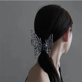 Flyshadow Fashion Metal Butterfly Hairpin Women's New Back Head Plate Hair Clip Large Shark Clip Hair Accessories for Women Creative Gifts