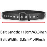 Flyshadow Women's Belt Fashion Pentagonal Star Belt Y2k Belt Camouflage Punk Hiphop Rock Men's Belt Paired With Jeans Belt Pu Leather Belt