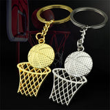 Flyshadow Creative Basketball Net Keychain Sport Basketball Fans Keyrings Bag Purse Pendant For Men Women School Carnival Reward