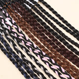 Flyshadow Y2K Tissued Boxing Braids Girls Cool Fashion Wig Braid Women's Fried Dough Twist Braid Traceless Invisible BB Clip Boxing Braid