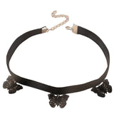 Flyshadow Black Velvet Lace Butterfly Choker Necklace Women Sexy Collar Goth Neck Accessories Fashion Party Jewelry Lady Necklaces