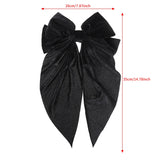 Flyshadow Winter Velvet Large Bow Hairpins Barrettes For Women Girls Wedding Korean Hair Clip Hairgrip Fashion Black Red Hair Accessories