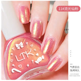 Flyshadow Nail Art Quick Air Dry Glitter Nail Polish Free Baking Lacquer No Need Nail Lamp