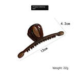 Flyshadow Women's Back of Head Hair Claws, Brown Grip Hairpin for Styling Hair，Female Headwear and Hair Accessories