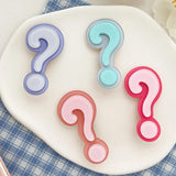 Flyshadow 1pcs New Colorful Question Mark Hair Clips Y2K Women Grils Cute Funny Hairpin Headwear Side Barrette Hair Grip Hair Accessories