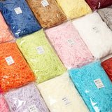 Flyshadow 100g Colorful Shredded Crinkle Paper Raffia Candy Boxes DIY Gift Box Filling Material Tissue Party Gift Packaging Filler Decor