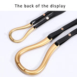 Flyshadow Horseshoe Buckle Belts for Women Jeans Dress Decoration Ladies Ornament European Style Fashion Sash Alloy PU Women Coat Belts