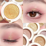 Flyshadow Monochrome Matte Glitter Eyeshadow Pearlescent Highlighter Powder Makeup Diamond Eye Shadow Palette Shiny Eye Makeup Cosmetics