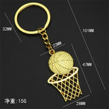 Flyshadow Creative Basketball Net Keychain Sport Basketball Fans Keyrings Bag Purse Pendant For Men Women School Carnival Reward