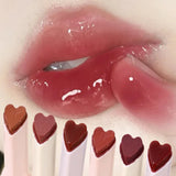 Flyshadow Transparent Lip Glaze Flower Honey Jelly Lipstick Pen Waterproof Non-stick Cup Heart-shaped Lip Gloss Korea Women Lips Makeup