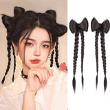 Flyshadow Bow Tie Braid Hair Clip Black Fashion Hairpin For Girls Korean Styling Tools Headwear Hair Clips Women Twist Braided Hairpin