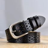 Flyshadow New Women Belts Needle Buckle Belt 5 Colors Cutout Fashion Belt Belts For Women Ceinture Femme Belt Female