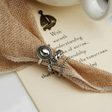 Flyshadow Rings Couples Accessories INS Fashion Vintage Twist Design Round Shape Geometric Jewelry