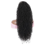 Flyshadow Drawstring Curly Ponytail Extension for African Women Afro Kinky Curly Hair Pieces Synthetic Heat Resistant