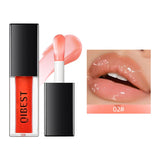 Flyshadow Water Light Mirror Glass Lip Gloss Moisturizing Lip Glaze Fade Lip-Line Waterproof Lasting Liquid Lip Oil Lady Lipstick Cosmetic