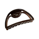 Flyshadow South Korea Retro Grip Hair Accessories - Chocolate Brown Large Hair Clip and Fish-Shaped Barrettes