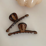 Flyshadow Fashionable Female Headwear Hair Clips in Brown Color hairpin  for girls