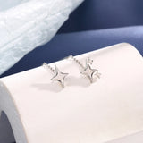 Flyshadow 2024 New Korean Star Ear Wire Tassel Thread Chain Climb Star Pendants Drop Earrings Women's Straight Hanging Earings Jewelry