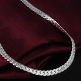 Flyshadow Wide Men's Necklace Curb Stainless Steel Jewelry Chain Gothic Choker Necklaces for Women Luxury Kpop Fashion Jewelry