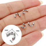 Flyshadow 20-30pcs Gold Color Stainless Steel U Shape Wire Protectors Wire Guard Guardian Loops Clasps Fastener for Jewelry Making DIY