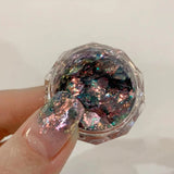 Flyshadow 1Jar Aurora Nail Glitter Cloud Brocade Chrome Powder Nail Sequins 126Color High Light Dream Opal Dust DIY Crafts Nails Glitters