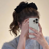 Flyshadow Sweet and Lovely Female Hairpin with Big Bow Grip Hair Accessory