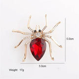 Flyshadow Fashion Spider Crystal Flower Pins Brooches Wedding Jewelry Bijouterie Corsage Dress Coat Brooch Pin Accessories