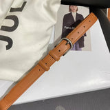 Flyshadow PU Leather Belt for Women Vintage Summer Belts Sliver Gold Buckle Belt Korean Female Jeans Coat Dress Waistband Mens Waist Belt