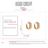 Flyshadow New Design Compact Ears of Wheat High-end Ear Buckle Feminine Earrings Jewelry Gifts Delicate Design Fashion Jewelry