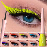 Flyshadow 18 Colors Matte Colorful Liquid Eyeliner Pencil Waterproof Lasting Makeup Liquid Eye Liner Blue Green Yellow Eyes Cosmetics Pen