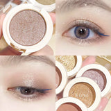 Flyshadow Monochrome Matte Glitter Eyeshadow Pearlescent Highlighter Powder Makeup Diamond Eye Shadow Palette Shiny Eye Makeup Cosmetics