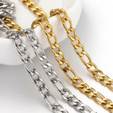 Flyshadow 2meters 1Meter Gold Color Stainless Steel Chains for Jewelry Making DIY Necklace Bracelet Choker 2.5mm 4mm 5mm Chain