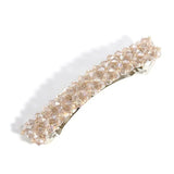 Flyshadow Bling Women Fashion Delicate Fashion Headwear Handmade Full Crystal Hair Clip Barrette Hairpin Accessories for Creative Gifts