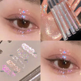 Flyshadow Glitter Liquid Eyeshadow Pearlescent Long Lasting Waterproof Liquid Eye Shadow Quick-drying Glitter Shimmer Eye Makeup Cosmetics