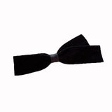 Flyshadow Black Velvet Side Clip for Women, Stylish Hair Accessories Bow Barrettes Hairpins, Fashion Duckbill Clip Headdress