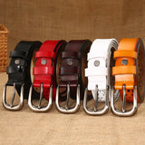 Flyshadow New Women Belts Needle Buckle Belt 5 Colors Cutout Fashion Belt Belts For Women Ceinture Femme Belt Female