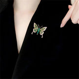 Flyshadow Fashion Angel Inlaid Zircon Brooch Alloy Rhinestone Sequin Corsage for Women Butterfly Dragonfly Bee Brooch Insect Jewelry Gifts